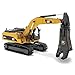 DM DIECAST MASTERS Caterpillar 330D L Hydraulic Excavator with Shear Core Classics Series Vehicle