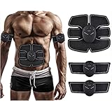 Muscle Toner, Abdominal Toning Belt, EMS ABS Trainer Wireless Body Gym Workout Home Office Fitness Equipment For Abdomen/Arm/Leg Training Men Women By JIA LE