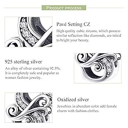 925 Sterling Silver Letter S Charms for Pandora