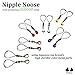 BoDivas Nipple Rings Czech Drops Fake Piercings Non-Piercing Body Jewelry (Water Blue)