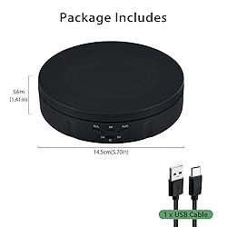 Mcbazel Motorized Rotating Display Stand,5.7inch