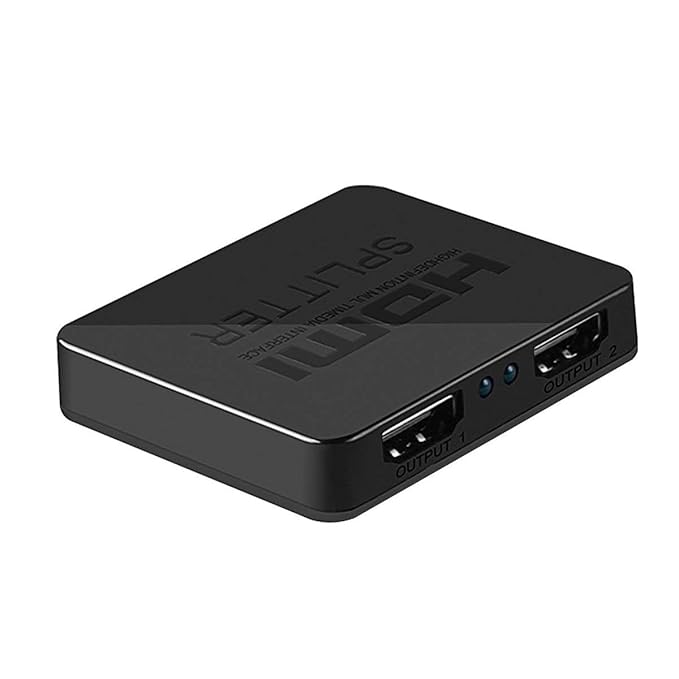 HDMI Splitter 1 In 2 Out, iitrust 4k HDMI HD Videoteiler für Apple TV, PS3, PS4, TV-Box, ROKU 4, Blu-Ray, DVD Player, Amazon-