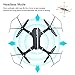 Foldable RC Camera Drone 8807W Wifi FPV 2.4G Altitude Hold Headless Quadcopter with 720P 2MP Wide Angle Camera by Fancywing