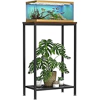 VANVERB 10 Gallon Fish Tank Stand, 2-Tier Small Aquarium Stand, Metal Reptile Breeder Turtle Terrarium Stand Rack Plant Stand
