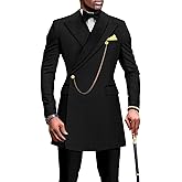 Men`s Suits Slim Fit Blazer and Pants Set Dashiki Outfits with Bow Tie Chain Kerchief African Clothes Wedding