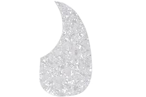 Musiclily Oversize Acoustic Guitar Self-adhesive Pickguard for Martin D28 Style guitar, White Pearl