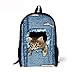 ThiKin Cute Cat Dog Animal Blue School Backpack For Boys Girls School Book Bags - FBA