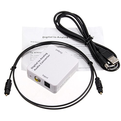 image for ELEGIANT Digital to Analog Audio Converter with Digital Optical Toslin