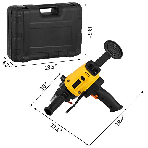 OrangeA 4 Inch 110MM Diamond Core Drilling Machine Handheld Diamond Core Drill Rig Variable Speed Wet Dry Core Drill Rig for Diamond Concrete Drilling Boring (4 Inch 110 mm)