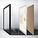 PETAFLOP 8.5x11 Certificate Frame, Black Picture Diploma Degree Document Frames with Real Glass Front, Wall or Tabletop Vertically or Horizontally Display, 4 Pack