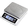 110 lb (50 kg) Digital Postal Scale, Piece Counting, Wide Stainless Steel Pan, AC Adapter, Backlit LCD, Multiple Weight Unit, Capacity: Max 50 kg (110 lb), MIN 5 g (0.2 oz), Division 1 g / 0.1 oz
