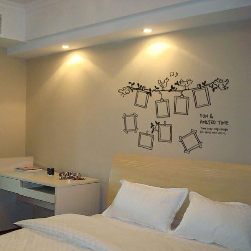 Bird Photo Frame Bedroom Sticker Wall Poster.