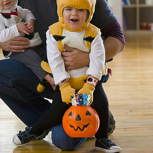 LOVESTOWN 64PCS Halloween Slap Bracelet Bulk, Halloween Slap Bracelets for Kids Snap Bracelets Wristbands for Halloween Giveaways Party Supplies Party Favors 36 Styles