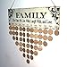 WINOMO Family Birthday Board Plaque DIY Hanging Wooden Birthday Reminder Calendar for Mom Dad Grandma Grandpa with 50pcs Round Discs