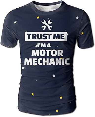 PERSONAL GOO Men's Short Sleeve T Shirt Graphic T-Shirt - Trust Me I'm A Motor Mechanic