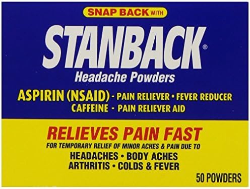 Stanback Headache Powders, 50 Count (Pack of 3)