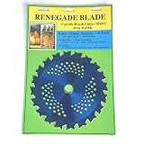 Renegade Blade 1 Blade 8"-20t - Renegade Hawk/Hybrid - Brush Specialty GS1 Barcode Shelf Hanging Blister Pack - Carbide Brush Cutter Weed Eater Blades, 203mm Diameter