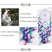 Oun Nana Dream Catcher - Handmade Circular Net with Feathers Wall Hanging Decoration Ornament - Traditional Royal Blue, Pink and Purple 8.6