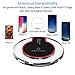 Zonix iPhone 8, 8Plus, iPhone X QI Wireless Charger Charging Pad For Samsung Galaxy S6 S6+ S7 Edge S8, S8+ Crystal Wireless Charging Station For iPhone - For All Qi-Enabled Devices (Black)