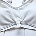 RUUHEE Women Fashion 2 Piece Bathing Suit Solid Color Bikini Set Summer Beach Wear (M(US Size 4-6), White)