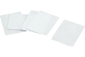 uxcell 5pcs RC Plane Spare Parts White Paper AC Hinges 20 x 15 x 0.3mm