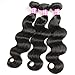 VRBest Hair Brazilian Virgin Hair Body Wave 3 Bundles 100% Unprocessed Virgin Human Hair Weave Extensions Natural Color (100+/-5g)/pc