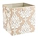 ClosetMaid 16087 Premium 2-Handle Storage Bin, French Vanilla Print