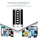 USB Charger, Universal 6-Port Desktop USB Hub/Charging Station Tower with Smart Identification Technology for Apple iOS, Android & Virtually All Other USB Enabled Devices Black