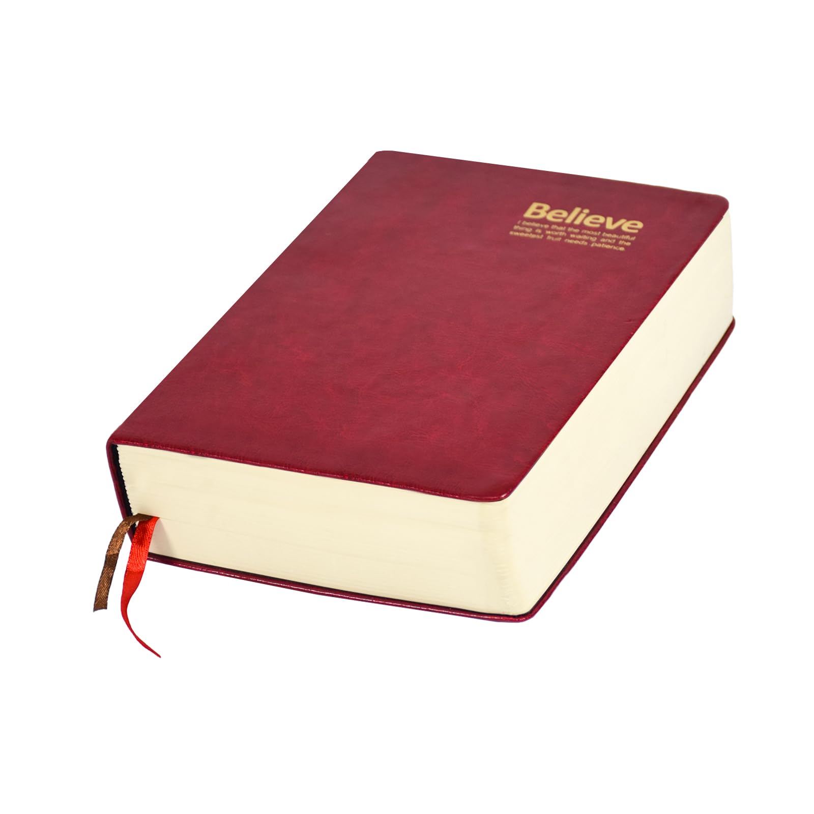 Elezeal B6 Lined Notebook,Super Thick Writing Journal,Extra Thick Diary Notebook for Travel,PU Leather Cover 720 Pages for One Year Daily Writing Journal Note Book with Premium Eye-care Beige Paper