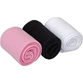 EVERSWE 3 Pairs Pack Girls Microfiber Tights Multiple Colors