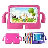 Lioeo Galaxy Tab 3 7.0 Case Kids Tab 3 Lite Case Full Protection Cases Cover with Handle for Samsung Galaxy Tablet 3 /3 Lite 7 Inch NOT Fit For 8 Inch (Hot Pink)