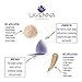 Premium Lavenna Cosmetics Original Beauty Makeup Sponge - Latex Free for Blending Liquid Foundation, Concealer, Powder & Cream - 1 Piece Egg Shaped Blender Applicator - Color Purple Teardrop