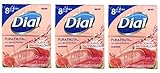 Dial Pura Fruta Guava & Watermelon Glycerin Soap, 4 Oz Bars, 24 Bars 