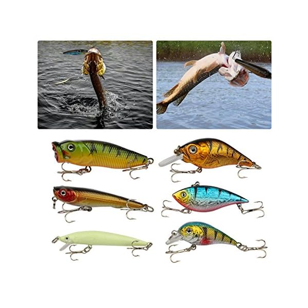 Goture-Fishing-Lures-Set-Including-Soft-Hard-Fishing-Lures-Topwater-Baits-Minnow-Popper-Jig-Heads-Swivels-and-Other-Fishing-Gear-Tools-with-Fishing-Tackle-Box-for-Saltwater-and-Freshwater