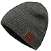 Wireless Bluetooth Beanie Headphone, Winter Knit Hat Slouchy Beanie Skully Cap with Musical Headset Speaker Headphones Mic for Teen Young Boys Girls Men Women Outdoor Sports and Christmas Gifts