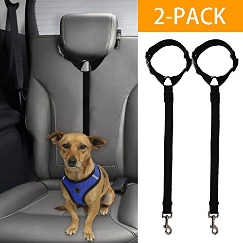 Adjustable Dog Seat Belt Leash Harness Collar Pet Car Seat Belt For Dogs Cat Nylon Reflective