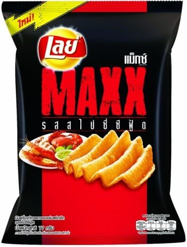 LAYS MAXX CRISPY POTATO SPICY SEAFOOD 77 G.