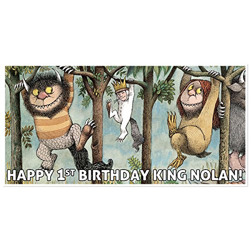 Amazon Com Where The Wild Things Are Birthday Banner Custom Party