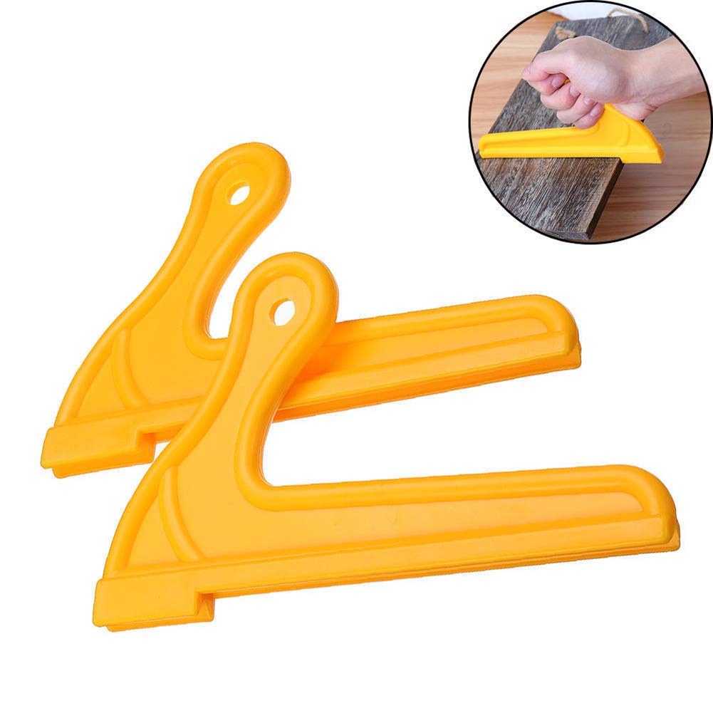 2pcs Push Block,Safety Yellow Push Sticks Portable Woodworking Vtype