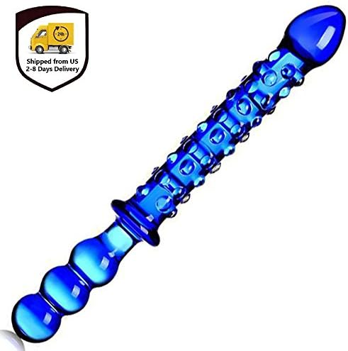 9.5" Toys for Female Male Crystal Glass Massage Stick Personal Magic Wand Massager handheld for Women Men with Huge Headed and Ultra Smooth Surface, Perfect Gift for Valentine's Day (Shipped From US)