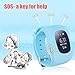JUNEO GPS Smart Watch Tracker Kids /Elderly with Anti-lost, Pedometer,SOS,Dual Way Call with SIM Card Slot Remote Monitor Watches for Samsung,Android,Iphone Fast Ship from USA（without SIM card) (Blue)