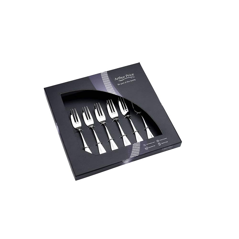 Arthur Price Baguette - Box of 6 Pastry Forks