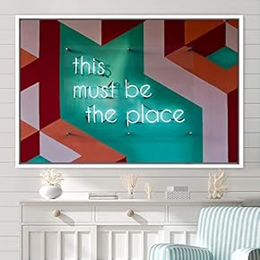 signwin Framed Canvas Wall Art Illuminated Words 3D...