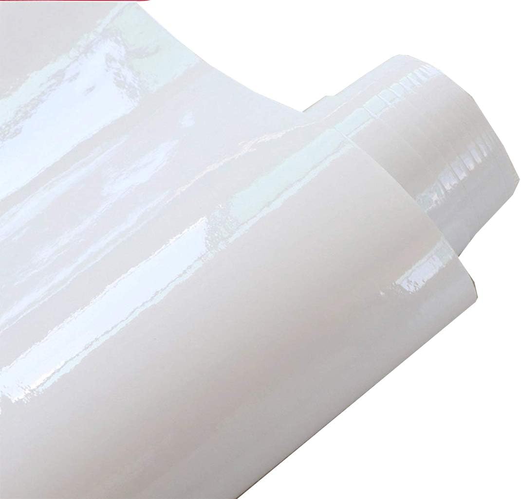 High Gloss Waterproof Self Adhesive White Contact Paper Vinyl Film