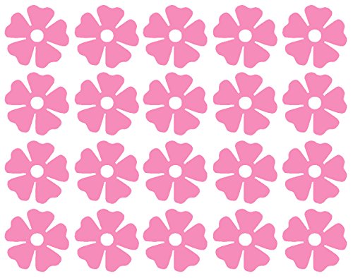 image for Fabulous Wall Art Stickers 20 x Flower shaped vinyl Stickers, Decal, M