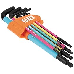 Klein Tools BLS9M 9-Piece Metric Ball End Hex Key