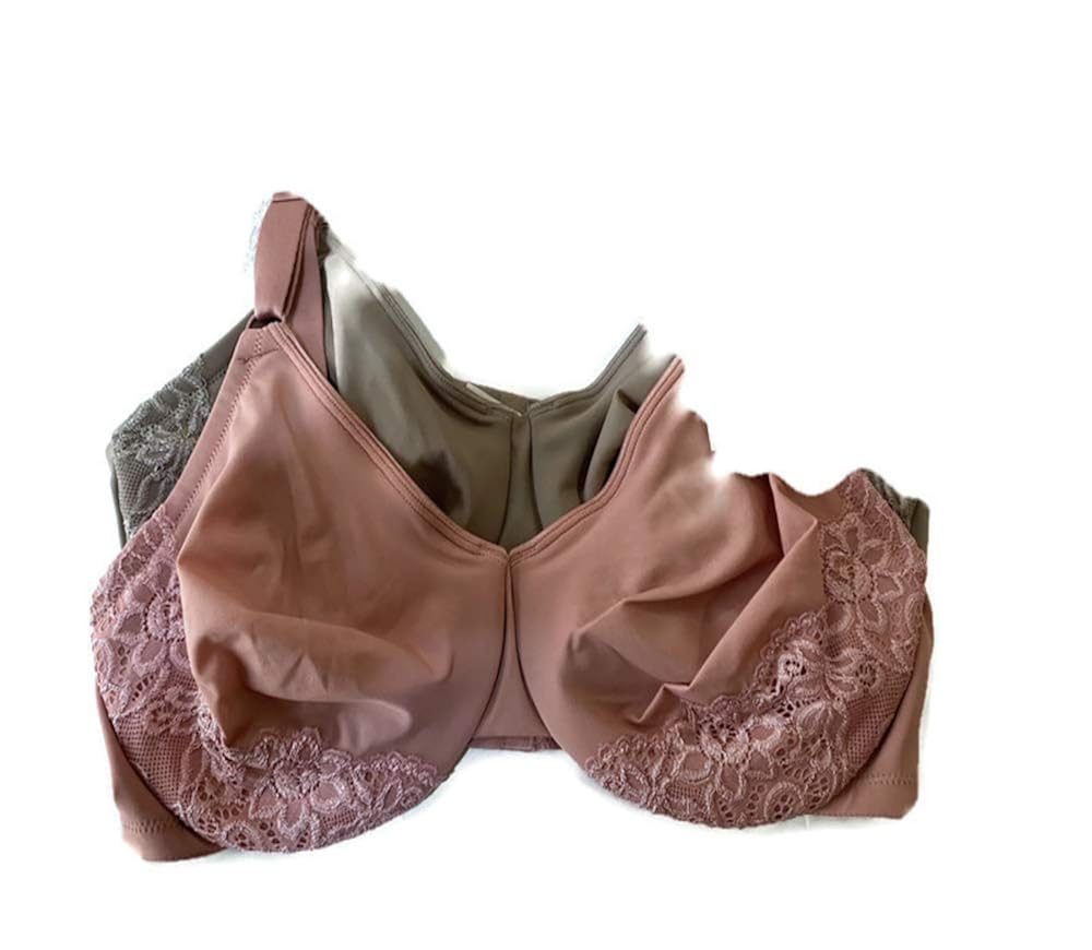 Buy Olga Luxury Lift Underwire Bra TwoPack (Mauve and Taupe, 38DD) at