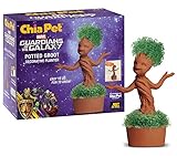 Chia Pet Potted Groot Decorative Pottery Planter, Easy to Do and Fun to Grow, Novelty Gift, Perfect for Any Occasion. Marvel Guardians of The Galaxy