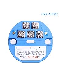 Transmisor de sensor de temperatura, 24 V CC 4 20 MA RTD PT100 SBW para módulo PLC integrado de resistencia térmica termopar