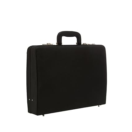 C Comfort Faux Leather Briefcase Black
